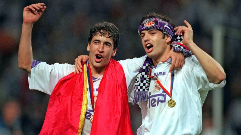 Raul và Morientes tại Real Madrid