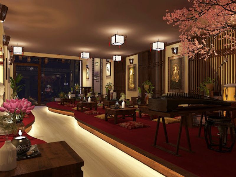 Thiết kế quán trà đạo với phong cách độc đáo - Hoàng Minh Decor